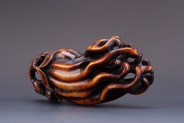 ​清料仿古佛手瓜形挂件